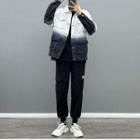 Gradient Jacket / Mock Two-piece T-shirt / Jogger Pants / Sneakers / Set