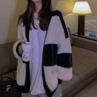 Striped Flurry Cardigan As Shown In Figure - One Size