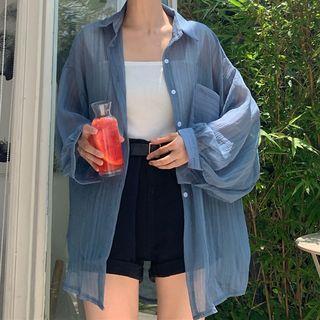 Loose Fit Chiffon Shirt