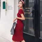 Short-sleeve Cutout T-shirt Dress