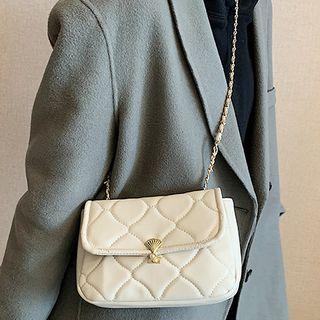 Quilted Chain Flap Crossbody Bag