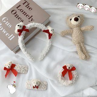 Bear Chenille Hair Clip / Headband / Scrunchie