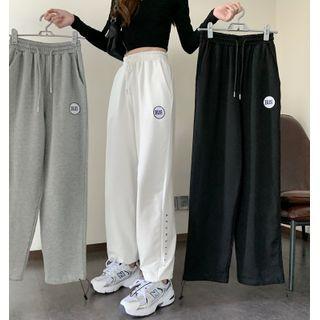 Logo Drawstring Wide-leg Sweatpants
