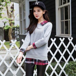 Detachable Hood Inset Shirt Pullover