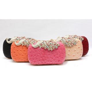 Embellished Faux Leather Handbag