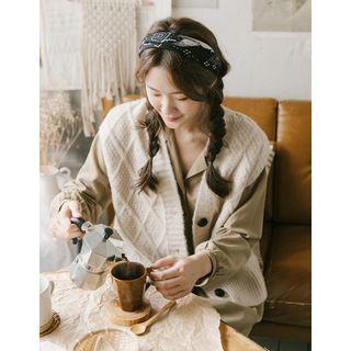 Loose-fit Wool Blend Knit Vest