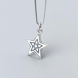 Star Necklace Silver - One Size