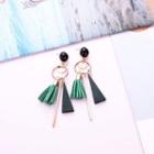 Tassel Triangle & Bar Fringed Earring
