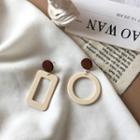 Geometric Asymmetrical Acrylic Dangle Earring