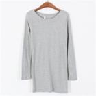 Round-neck Mini T-shirt Dress