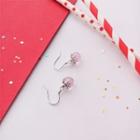 Sterling Silver Ball-accent Hook Earrings