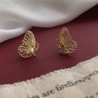 Butterfly Stud Earring 1 Pair - Cut-out Butterfly - One Size
