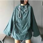 Zip Collar Long Hoodie