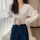 Mock Two Piece Cropped Sweater