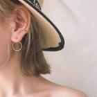 Alloy Hoop Through & Through Earring Silver - One Size