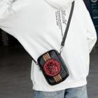 Embroidered Crossbody Bag Black - One Size