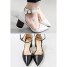Pointy-toe Ankle-strap Sandals