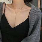Layered Choker Necklace Gold - One Size