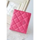 Flower Accent Quilted Wallet