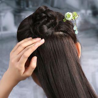 Retro Beaded Clover Leaves Hair Stick