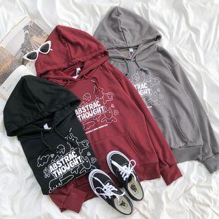 Long-sleeve Printed  Hoodie