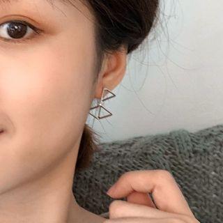 Wirework Cube Earring