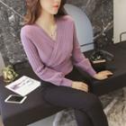 Split Hem Knit H-line Skirt
