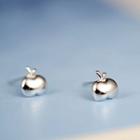 925 Sterling Silver Apple Earrings