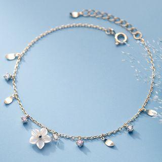 Flower Sterling Silver Bracelet