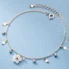 Flower Sterling Silver Bracelet