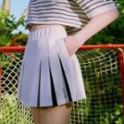 Inset Shorts Pleated Mini Tennis Skirt