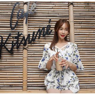 Floral-pattern Jumpsuit