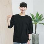 Colored Roll-up Sleeve T-shirt