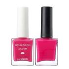 The Saem - Kiss & Blush Lip Lacquer + Nail Set (#pk03 Sue Me)