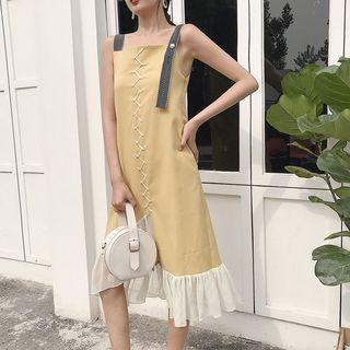 Strappy Asymmetric Hem Dress