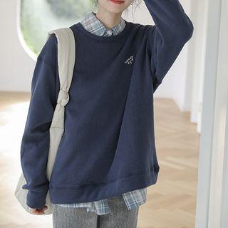 Elephant Embroidered Sweatshirt