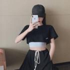 Short-sleeve Cropped T-shirt / Cropped Tank Top
