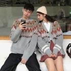 Couple Matching Geometry Sweater/ Cardigan