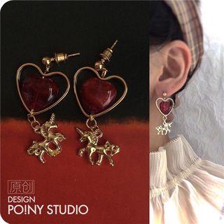 Unicorn Drop Earring / Clip-on Earring