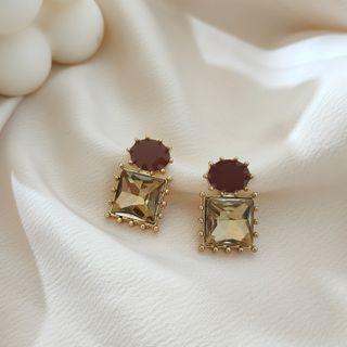 Gemstone Drop Earring 925 Sterling Silver - As Shown In Figure - One Size