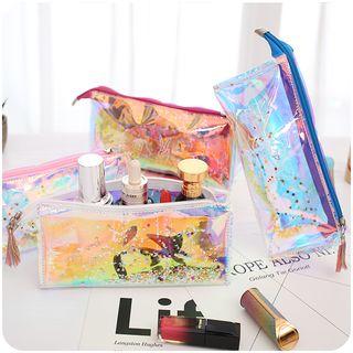 Transparent Print Zip Pouch
