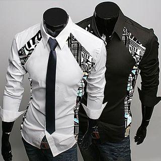 Contrast Panel Shirt