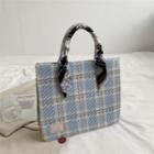 Tweed Square Tote Bag