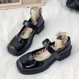 Plain Platform Mary Janes