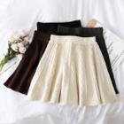 Argyle Knit Mini Skirt