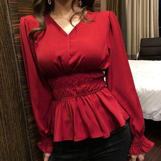 Gathered Waist Blouse