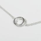 Rhinestone Chain Necklace 925 Silver - As Shown In Figure - One Size