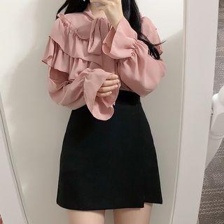 Ruffled Shirt / A-line Skirt