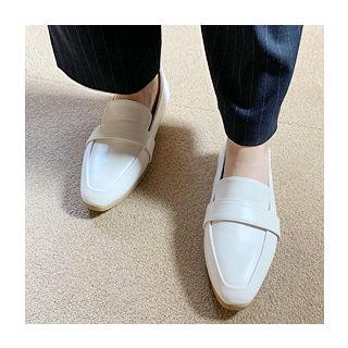 Band Sleek Pleather Loafers