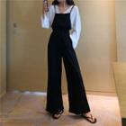 Halter Lace Wide-leg Jumpsuit